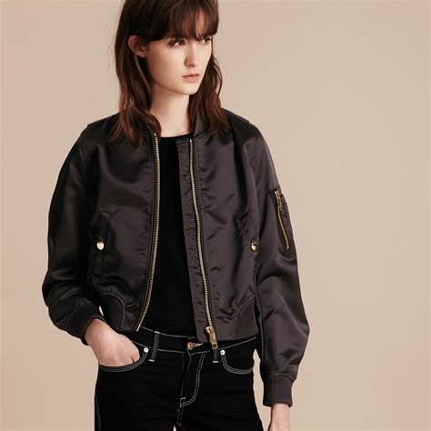 burberry cropped olive green aviator